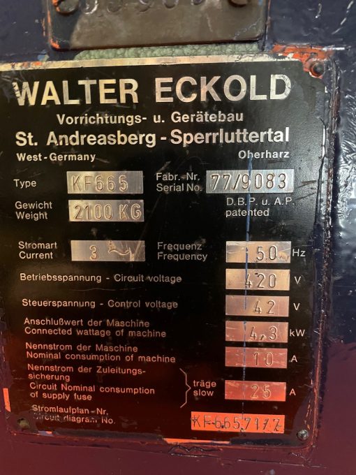 SOLD / Eckold KF665 Kraftformer, Shrinking/Stretching Machine - Image 5