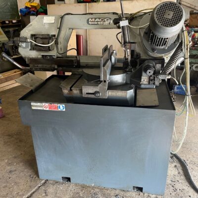 SOLD / Macc Special 400 CSO Double Mitre Horizontal Bandsaw