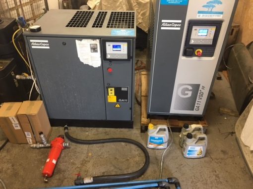 SOLD / Atlas Copco GA11 Rotary Screw Compressor - Image 2