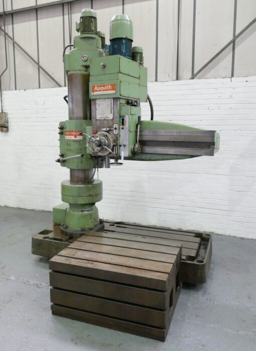 SOLD / Asquith Power Thrust 2PT 12-54 Radial Arm Drill