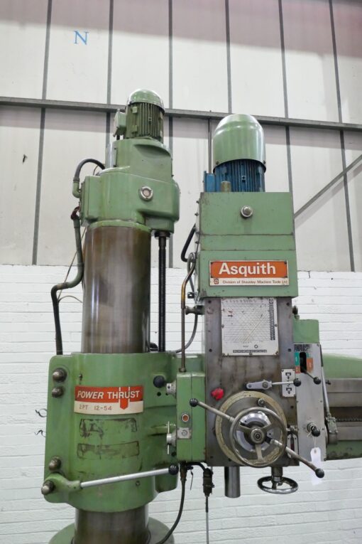 SOLD / Asquith Power Thrust 2PT 12-54 Radial Arm Drill - Image 10