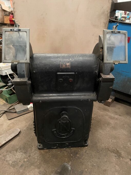 SOLD / N I Heavy Duty Double Ended Pedestal Grinder