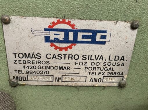 SOLD / Rico RQH 25-60 Hydraulic Upstroke Pressbrake - Image 8